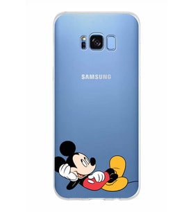 Samsung Galaxy S8 Plus Kapak Mickey Mouse Tasarımlı Şeffaf Silikon Kılıf