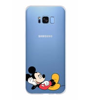 Samsung Galaxy S8 Plus Kapak Mickey Mouse Tasarımlı Şeffaf Silikon Kılıf