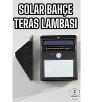 Güneş Enerjili Bahçe Lambası Solar Gece Aydınlatma Sensörlü Lamba