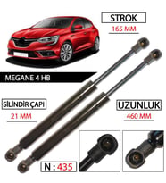 Megane 4 HB Bagaj Amortisörü