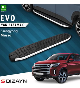 S-Dizayn Ssangyong Musso Evo Aluminyum Yan Basamak 213 Cm 2018-2026 A+ Kalite