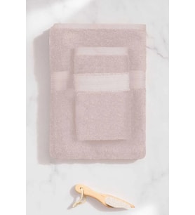2 Parça Battal Lüks Premium Banyo Spa Havlu Takımı 90x170 Cm Pudra