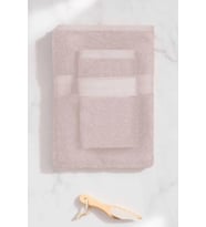 2 Parça Battal Lüks Premium Banyo Spa Havlu Takımı 90x170 Cm Pudra