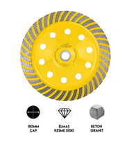 180mm İnce Turbo Elmas Taşlama Diski