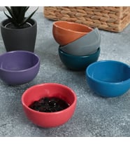 Keramika Mixed Bulut Çerezlik/Sosluk 8 Cm 6 Adet 406/620