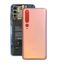 Xiaomi Mi 10 5GUyumlu Arka Pil Batarya Kapağı Cam M2001J2G M2001J2I (Gold)