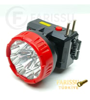 Gold Kama GK3309 LED Kafa Feneri 8 LED 1W Cree Şarjlı Madenci Lambası