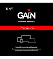GAİN Premium 6 Aylık Üyelik (Siyah)