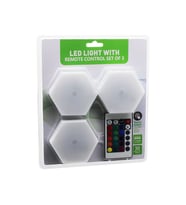 3PCS - ALTIGEN - RGB   KUMANDALI - PİLLİ - DOKUNMATİK  LAMBA SETİ  6 LED