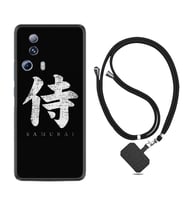 Xiaomi Mi 13 Lite Kılıf Resimli Boyun Askılı İpli Desenli Silikon Samurai 1340