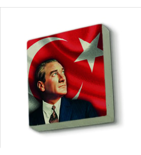 Atatürk Baskılı Doğaltaş  Magnet(KRT-100)Buzdolabı Süsü