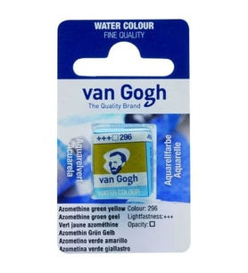 Talens Van Gogh 1/2 Tablet Sulu Boya 296 Azomethine Green Yellow 