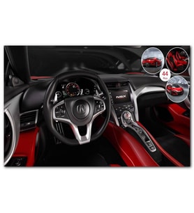 Cakatabloo Kırmızı Acura NSX Kokpit MDF Tablo
