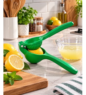 Tasarım Döküm Limon Sıkacağı Yeşil - Dayanıklı Narenciye Sıkacağı