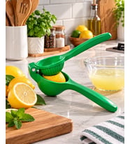 Tasarım Döküm Limon Sıkacağı Yeşil - Dayanıklı Narenciye Sıkacağı