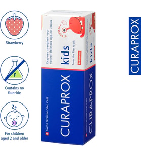 Florürsüz Çilek Aromalı Diş Macunu Çocuk için 60 ml