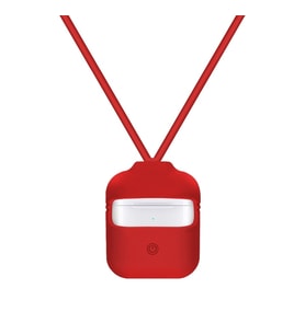 Blogy AirPods ile Uyumlu Silikon Kılıf Red