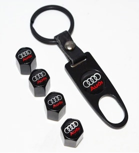 AUDİ Metal Sibop Kapağı Anahtarlık Seti
