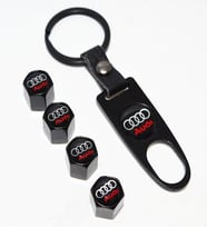 AUDİ Metal Sibop Kapağı Anahtarlık Seti