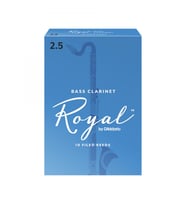 D'Addario REB1025 Royal Bas Klarnet Kamışı No: 2.5 (Orta Seviye/Eğitim) - 10'lu Paket  Esnek Yapı, Kolay Ses Üretimi ve Derin Alt Tonlar