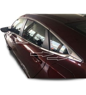 Honda Civic 2019 FC5 Sedan Paslanmaz Çelik Krom Cam Çıtası 8 Parça