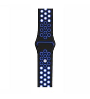 Watch Siyah-Mavi Nike Kordon 42-44 mm Esnek Silikon Delikli Şık Tasarım