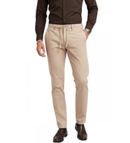 DeepSEA Erkek Camel Esnek Kumaş Slim Fit Beli Lastikli Günlük Spor Pantolon 2601070