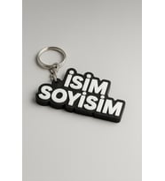 Kişiye Özel İsim Soyisim Yazılabilir Anahtarlık - Premium Hediyelik Tasarım