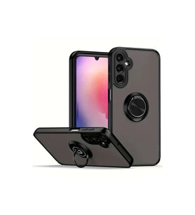 Samsung Galaxy A17 5g Montreal Yüzüklü Silikon Kapak - Siyah