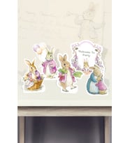 Pink Rabbit Pembe Tavşan Temalı Ayaklı Pano Set (Masa Üstü) *Kalın Kağıt