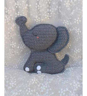 Maskot Bebek Fil Amigurumi Organik Oyuncak