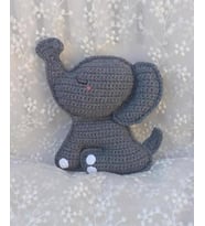 Maskot Bebek Fil Amigurumi Organik Oyuncak