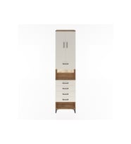 Hyperion Dolap 3 Raflı 5 Çekmeceli 2 Kapaklı 60x44x243 Çam-Aytaşı