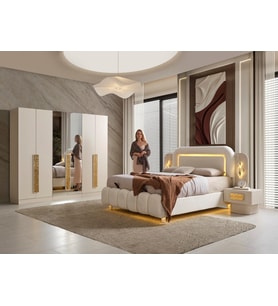 LAZİO MDF YATAK ODASI (2+2+2 KAPILI)