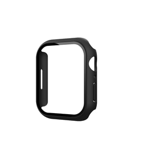 Apple Watch 10 46mm Uyumlu Sert PC Kasa ve Ekran Koruyucu Zore Watch Gard 37 (Siyah)