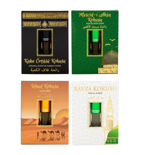 Kabe Örtüsü Kokusu Mescidi Aksa kokusu Uhud Kokusu Ve Medine Ravza Kokusu Alkolsüz Esans 3ml