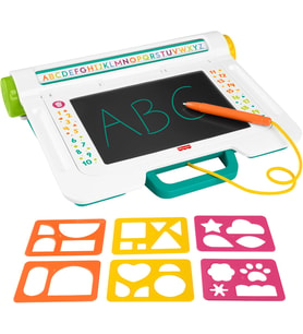 Fisher-Price Çizim Yapmayı Öğreniyorum Çizim Tableti, 3 Yaş Ve Üzeri Çocuklara Yazmayı Ve Çizim Yapm (Krem)
