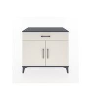 Hyperion Şifonyer 2 Raflı Tek Çekmeceli 2 Kapaklı 88x44x80 Antrasit-Aytaşı