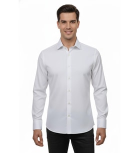 Erkek Slim Fitt Uzun Kol Gömlek 2427 BGL-ST04809 (Beyaz)