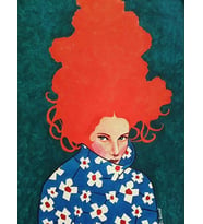 Kimonalı Kadın 3 Sayılarla Boyama Seti(40x50 cm Tuval Şasesine Gerili)