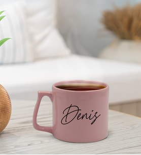 BK Gift Kişiye Özel İsimli Pastel Pembe Middle Kupa Bardak, Arkadaşa Hediye, Ev Hediyesi, Doğum Günü Hediyesi, Ofis Hediyesi-12
