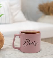 BK Gift Kişiye Özel İsimli Pastel Pembe Middle Kupa Bardak, Arkadaşa Hediye, Ev Hediyesi, Doğum Günü Hediyesi, Ofis Hediyesi-12