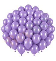 Lavanta Renk Lateks Retro Balon (30 cm) - 50 Adet