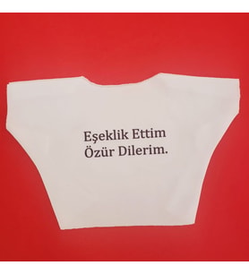 Eşeklik Ettim Yazılı Oyuncak Tişörtü