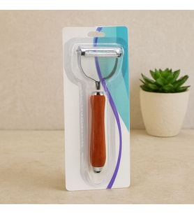 Çift Başlı Metal Soyacak (Ahşap Saplı)