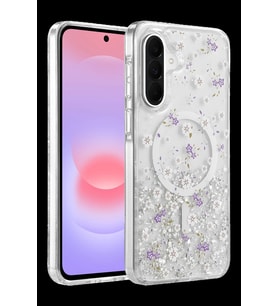 Onegif Samsung Galaxy A56 Uyumlu Misk Simli Magsafe Kapak - Desen 2