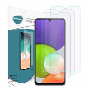 Microsonic Samsung Galaxy A22 4G Screen Protector Nano Glass Cam Ekran Koruyucu (3'lü Paket)