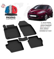 Ford Fiesta 4D Araca Özel Havuzlu Kauçuk Paspas 2009-2015 (Karışık)