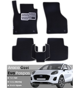 FORD PUMA (2020-2024) Uyumlu EVA Paspas Tam Set–Araca Özel,Su Geçirmez,Kolay Montaj