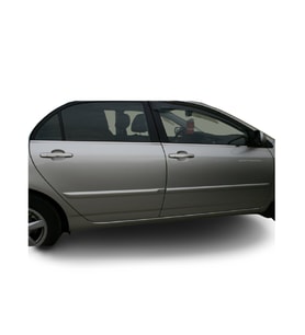 BLUEOTO Toyota Corolla Sedan Krom Cam Çıtası 2002-2006 Paslanmaz Çelik 4 Parça